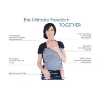 Baby Sense Wrap Carrier - Black & Grey